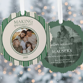 Spirituosen hellen zwei Foto Streifen Ornament Karte