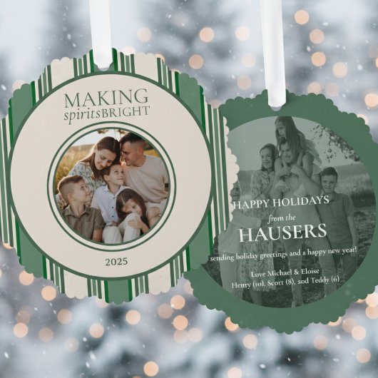 Spirituosen hellen zwei Foto Streifen Ornament Karte