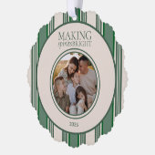 Spirituosen hellen zwei Foto Streifen Ornament Karte (Links)