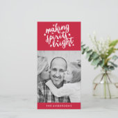 Spirituosen heller machen feiertagskarte (Stehend Vorderseite)