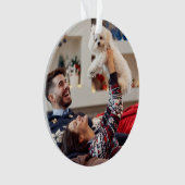 Spirituosen heller machen | Modernes Rotes Weihnac Ornament (Vorderseite)