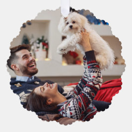 Spirituosen heller machen | Navy Blue Christmas Fo Ornament Karte