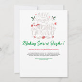 Spirituosen heller machen | Weihnachtscocktail Par Einladung (Vorderseite)