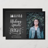 Spirituosen heller machen | Weihnachtsfeiertag im Feiertagskarte (Vorne/Hinten)