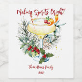 Spirituosen heller Name Weinkarte Weinetikett (Einzelnes Label)