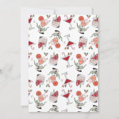 Spirituosen helles, handgeschriebenes Weihnachtsfe Einladung (Rückseite)