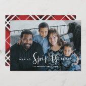 Spirituosen machen Brillante Weihnachtskarte Einladung (Vorne/Hinten)