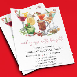 Spirituosen machen Brillantes Weihnachtscocktail-P