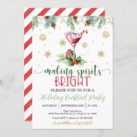 Spirituosen machen Brillantes Weihnachtsfest Party