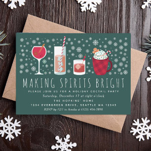 Spirituosen machen Helle Feiertage Party