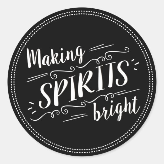 Spirituosen machen Heller Urlaub Umschlag Aufklebe Runder Aufkleber (Vorderseite)