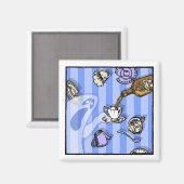 Spirituosen - Pop Goth Nightmare Surreal Cartoon Magnet (Vorderseite/Rückseite)