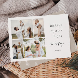 Spirituosen richtig hell 4 FotoCollage machen Feiertagskarte