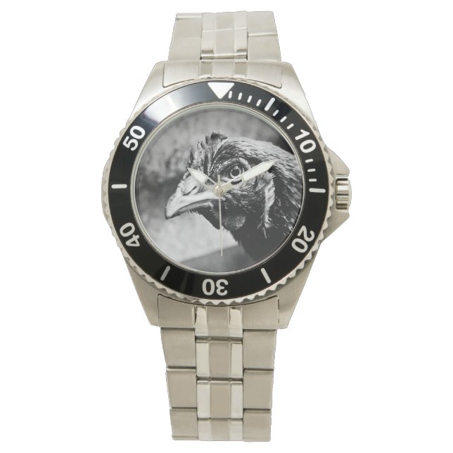 Spirituosen und Hühner Armbanduhr (Vorderseite)