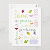 Spirituosenfrucht Postkarte (Vorne/Hinten)