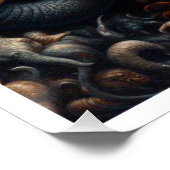 Spirituosentiger Poster (Ecke)