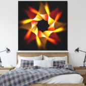 Spiro 1 Stretched Canvas Print Leinwanddruck (Insitu (Schlafzimmer))