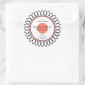 Spiro Blume Candle Jar Label Runder Aufkleber (Tasche)