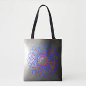Spiro-Blume-Tote-Tasche Tasche (Vorderseite)