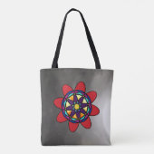 Spiro-Blume-Tote-Tasche Tasche (Rückseite)