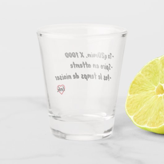 Spiro wartet schnapsglas (Rückseite)