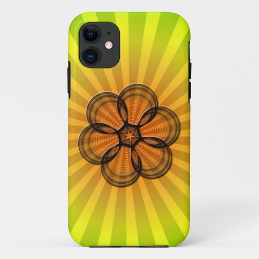 Spirograf Sonnenausbruch Case-Mate iPhone Hülle (Rückseite)