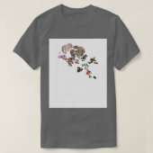 Spirograph Gemustert Orkney Islands Map T-Shirt (Design vorne)