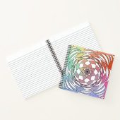 Spirograph Mandala Square Sketchbook Notizblock (Innenseite)