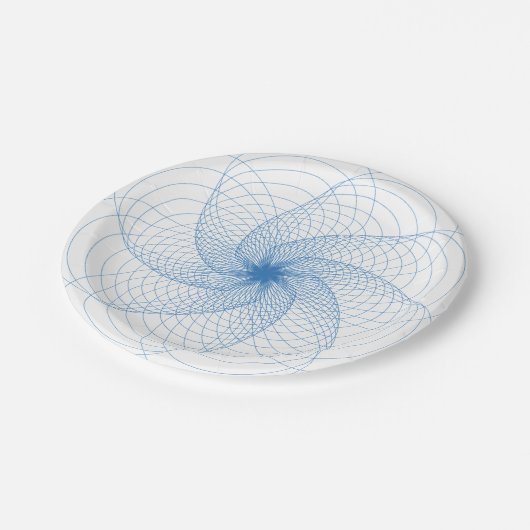 Spirograph Muster Teller (Schrägansicht)