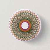 Spirograph Pride Pattern: Pan Button (Vorderseite)