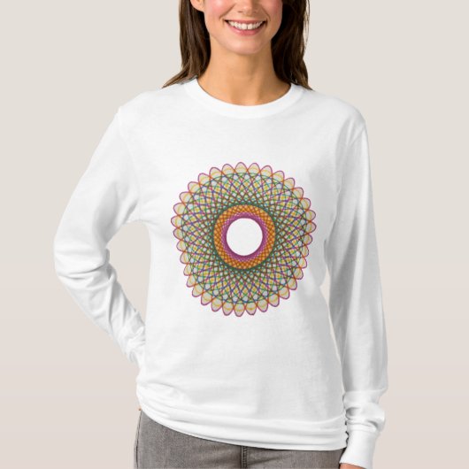 Spirograph Pride Pattern: Pan T-Shirt (Vorderseite)