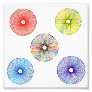 Spirogrpah Art Fotodruck