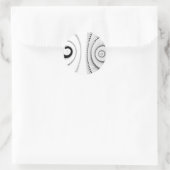 Spirokleber Runder Aufkleber (Tasche)