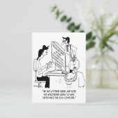 Spirometer Cartoon 7314 Postkarte (Stehend Vorderseite)