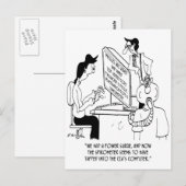 Spirometer Cartoon 7314 Postkarte (Vorne/Hinten)