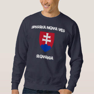 Spisska Nova Ves, Slowakei mit Wappen Sweatshirt