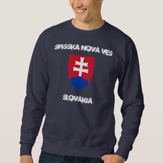 Spisska Nova Ves, Slowakei mit Wappen Sweatshirt (Vorderseite)