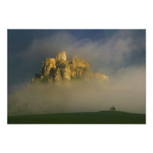 Spissky hrad im Nebel, Slowakei 2 Fotodruck