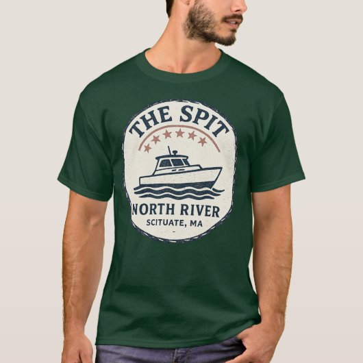Spit North River Scituate, MA T-Shirt (Vorderseite)