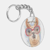 "Spit Training Llama" Schlüsselanhänger (Vorderseite links)