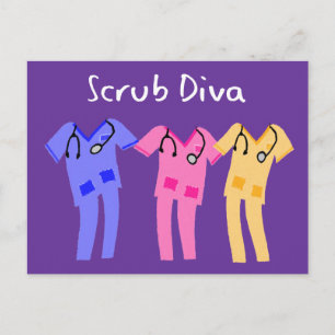 Spital Scrubs Wearer Geschenke Postkarte