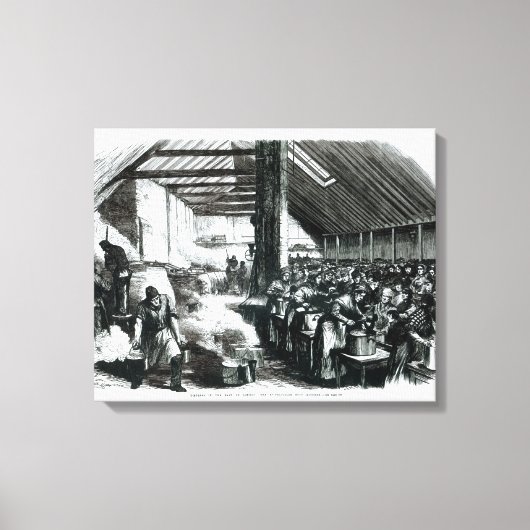 Spitalfields Soup Kitchen, 1867 Leinwanddruck (Vorderseite)