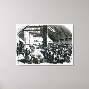 Spitalfields Soup Kitchen, 1867 Leinwanddruck