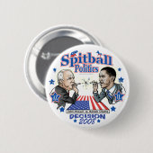 Spitball-Politik 2008 Button (Vorne & Hinten)