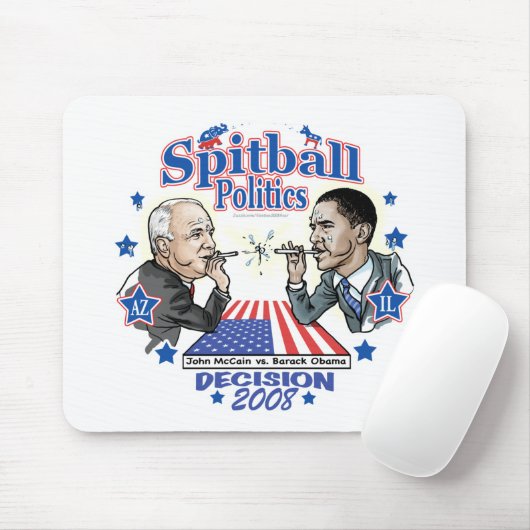 Spitball-Politik 2008 Mousepad (Mit Mouse)