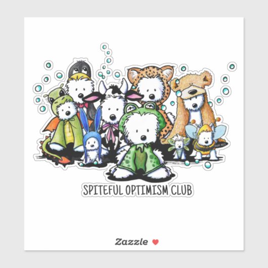 Spiteful Optimism Club Decal  Aufkleber (Blatt)