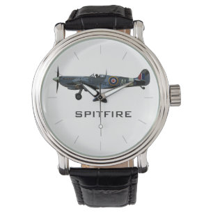 SPITFER Luftfahrzeug des zweiten Weltkriegs Vint Armbanduhr