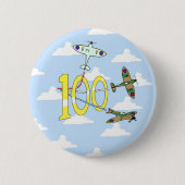 Spitfire 100. Geburtstag (Blue Sky) Button (Vorderseite)