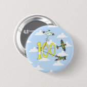 Spitfire 100. Geburtstag (Blue Sky) Button (Vorne & Hinten)