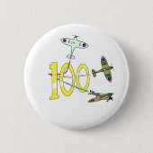 Spitfire 100. Geburtstag Button (Vorderseite)